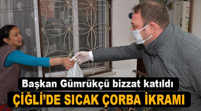 Çiğli Belediyesi'nden Yaşlılara Sıcak Çorba Servisi