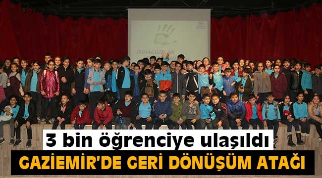 Geri dönüşüm eğitiminde 3 bin öğrenciye ulaşıldı