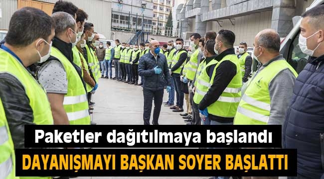 İzmir'de büyük dayanışmayı Başkan Soyer başlattı