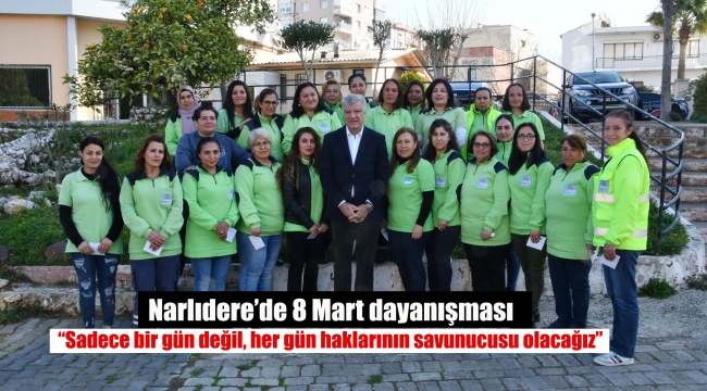 Narlıdere'de 8 Mart dayanışması