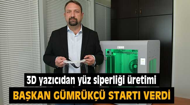 Sağlık çalışanları için 3D yazıcıdan yüz siperliği üretimi