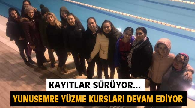 Yunusemre yüzme kursları devam ediyor