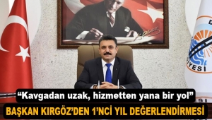 Başkan Kırgöz'den 1 Yıl Değerlendirmesi