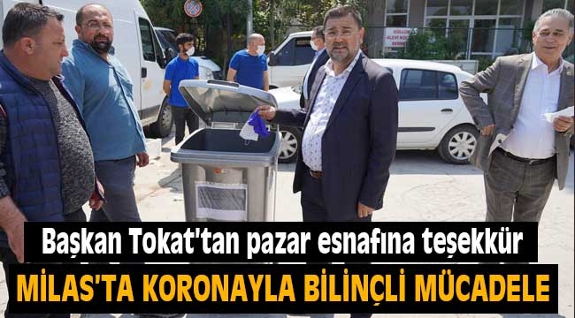 Başkan Tokat pazarcı esnafına teşekkür etti