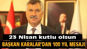 Başkan Zeydan Karalar'dan 23 Nisan mesajı