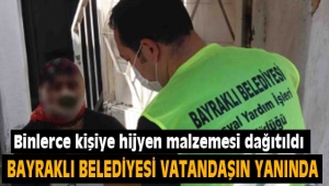 Bayraklı Belediyesi zor günlerde de vatandaşın yanında