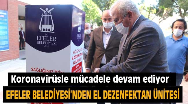 Efeler Belediyesi'nden dezenfeksiyon tüneli 