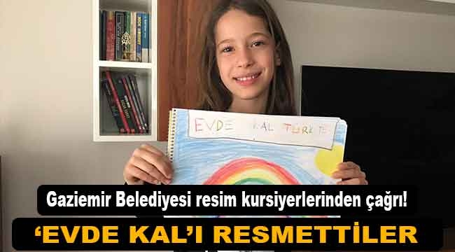 Evden, "Evde kal"ı resmettiler!