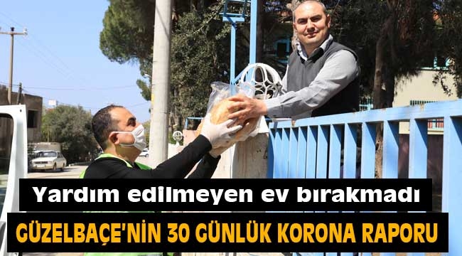 Güzelbahçe Belediyesi'nden 30 günlük Koronavirüs Raporu