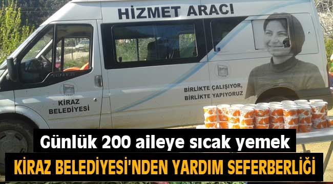 Kiraz Belediyesi'nden yardım seferberliği