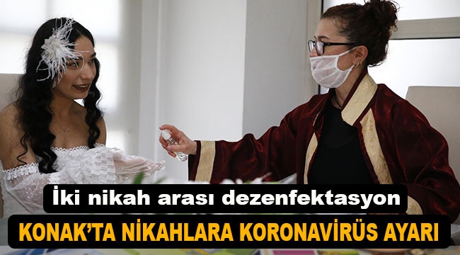 Konak'ta nikahlara Korona düzenlemesi