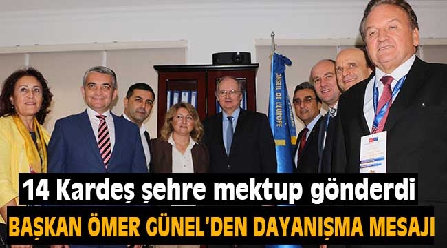 Kuşadası Belediye Başkanı Ömer Günel'den dayanışma mesajı