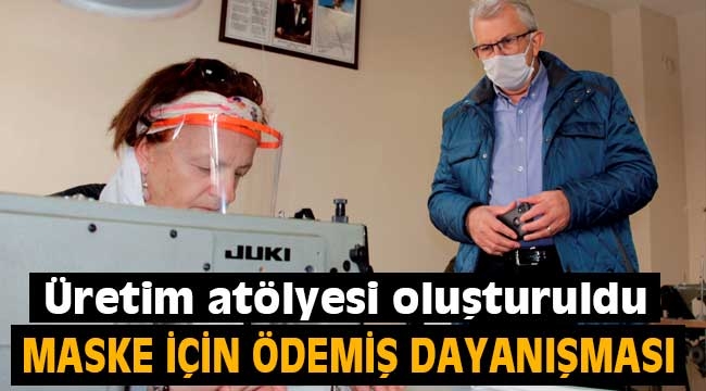 Maske üretimi için Ödemiş dayanışması