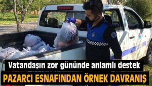 Pazar esnafından örnek davranış