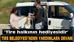 Tire Belediyesi'nden yardımlara devam