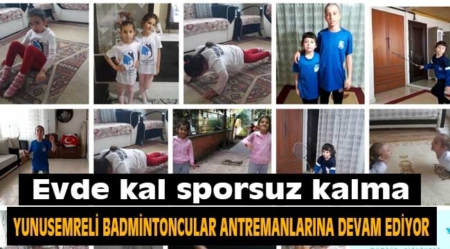 Yunusemre Badmintoncuları antrenmanlarına devam ediyor