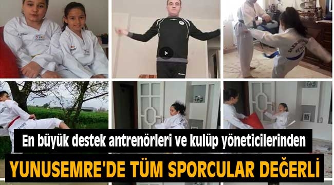 Yunusemre'de tüm sporcular değerli