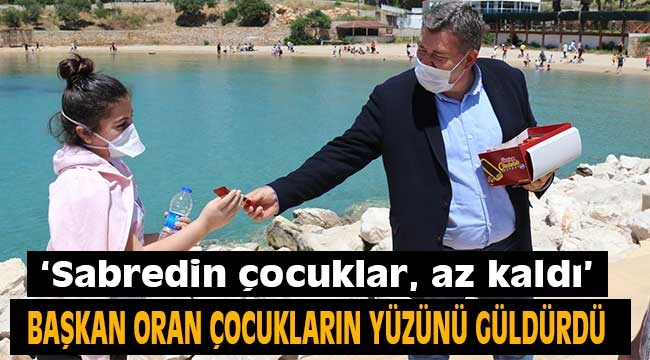 Başkan Oran çocukların yüzünü güldürdü