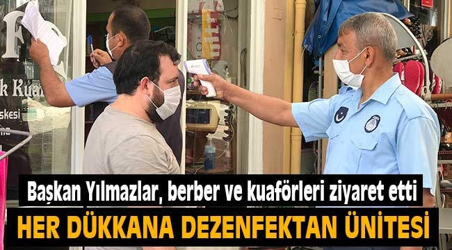 Başkan Yılmazlar, berber ve kuaförleri ziyaret etti