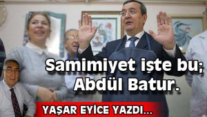 Belediye Başkanı değil, örnek bir İzmir insanı...