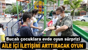 Bucalı çocuklara evde oyun sürprizi