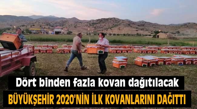 Büyükşehir 2020'nin ilk kovanlarını dağıttı 