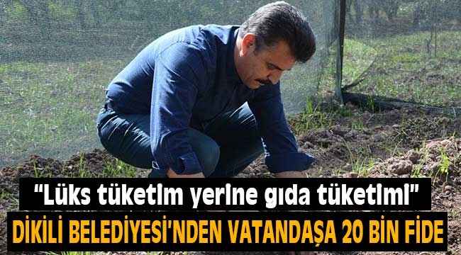 Dikili Belediyesi'nden Vatandaşa 20 Bin Fide