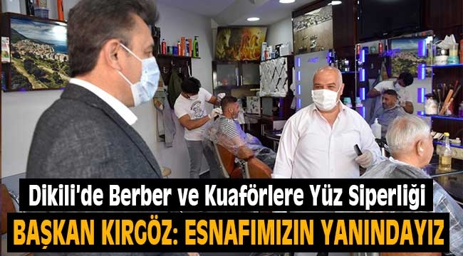 Dikili'de Berber ve Kuaförlere Yüz Siperliği