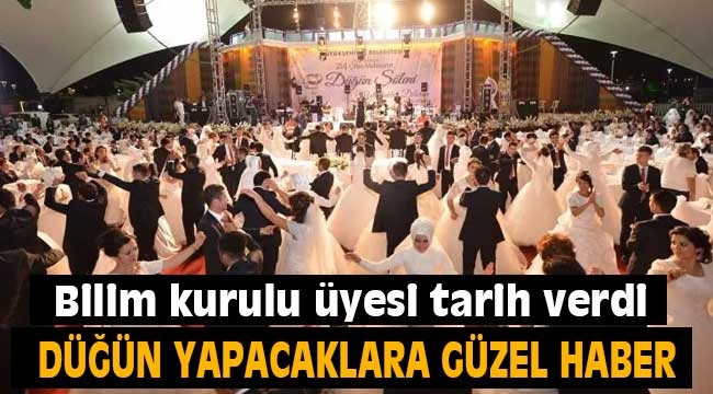 Düğün yapacaklara güzel haber