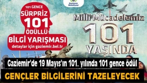 Gaziemir'de 19 Mayıs'ın 101. yılında 101 gence ödül