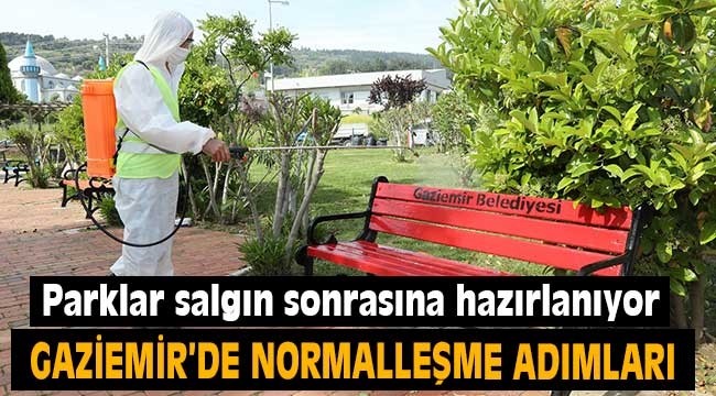 Gaziemir'in parkları salgın sonrasına hazırlanıyor