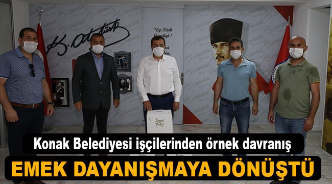 Konak Belediyesi işçilerinden örnek davranış