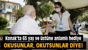 Konak'ta 65 yaş ve üstüne anlamlı hediye