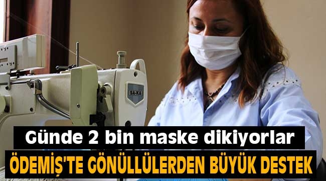 Ödemiş'te gönüllülerden büyük destek