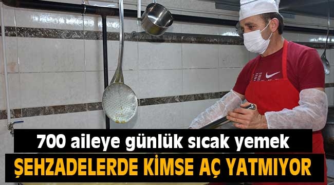 Şehzadeler'de 700 aileye günlük sıcak yemek