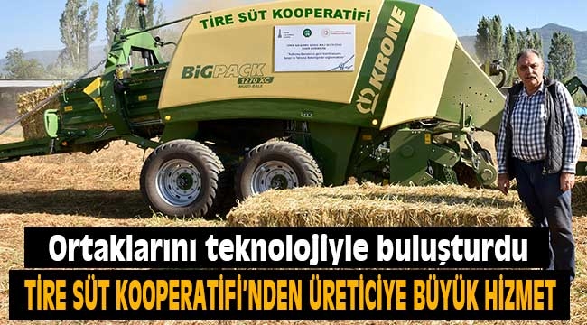 Tire Süt Kooperatifi'nden büyük hizmet