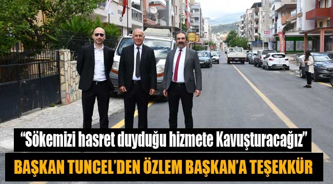 Başkan Tuncel'den, Özlem Başkan'a Teşekkür 