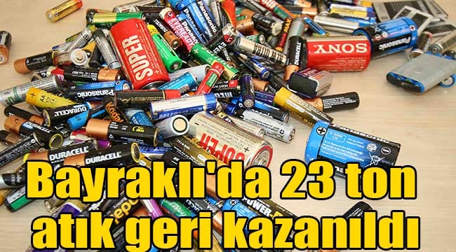 Bayraklı'da 23 ton atık geri kazanıldı