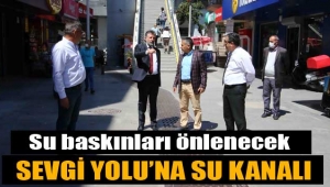 Bayraklı Sevgi Yolu'na yağmur suyu kanalı