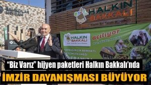 "Biz Varız" hijyen paketleri Halkın Bakkalı'nda