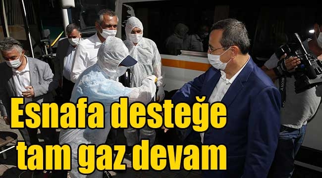 Esnafa desteğe tam gaz devam