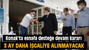 Konak'ta esnafa desteğe devam kararı