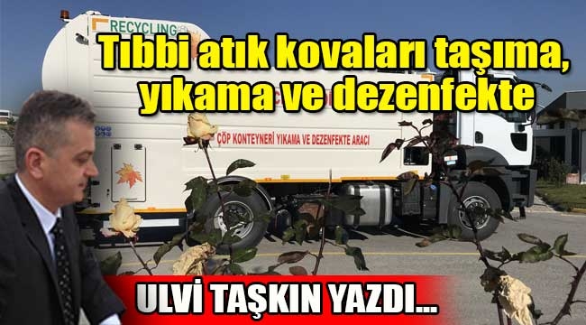 Tıbbi atık kovaları taşıma, yıkama ve dezenfekte