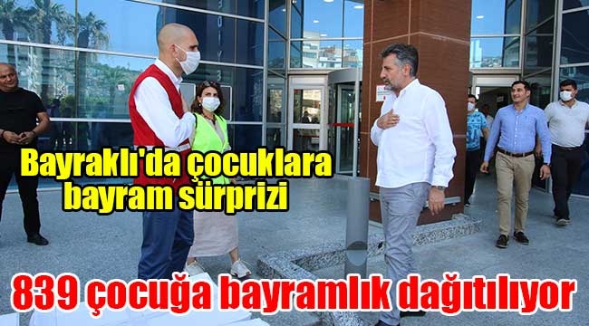 Bayraklı'da çocuklara bayram sürprizi 