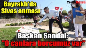 Bayraklı'da Sivas katliamı anıldı