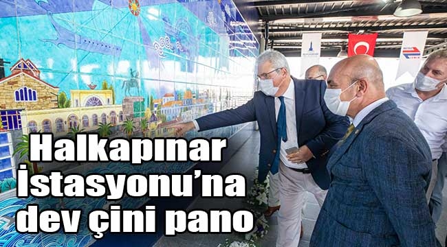 Halkapınar Metro İstasyonu'na dev çini pano