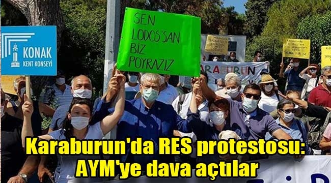 Karaburun'da RES protestosu: AYM'ye dava açtılar