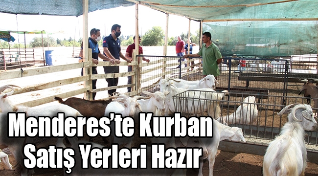 Menderes'te Kurban Satış Yerleri Hazır