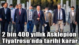 2 bin 400 yıllık Asklepion Tiyatrosu'nda tarihi karar