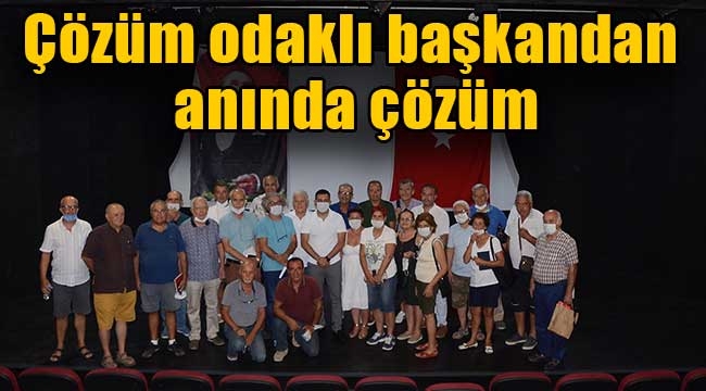 Çözüm odaklı başkandan anında çözüm